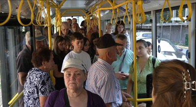 Пасажири маршруту №1 під час хвилини мовчання Пасажири маршруту №1 під час хвилини мовчання