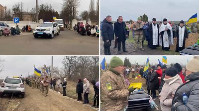 У трьох громадах Кіровоградщини попрощалися із загиблими на війні з РФ бійцями У трьох громадах Кіровоградщини попрощалися із загиблими на війні з РФ бійцями