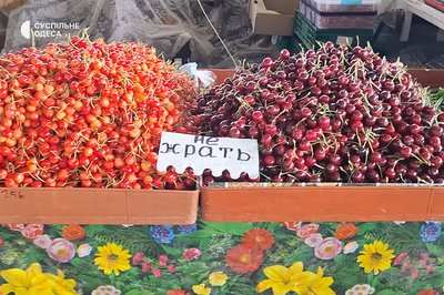 "Вчора 200, сьогодні 180": ціни на черешню на одеському Привозі "Вчора 200, сьогодні 180": ціни на черешню на одеському Привозі