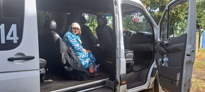 Евакуація люди з інвалідністю маломобільні допомога благодійний фонд "Схід SOS" жителька Білицького Раїса Білицьке Добропільська громада Донецька область 11 вересня 2024 рік