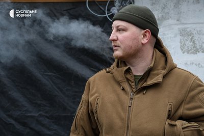 Командир першого самохідного артилерійського дивізіону 37 бригади морської піхоти з позивним Мел Командир першого самохідного артилерійського дивізіону 37 бригади морської піхоти з позивним Мел