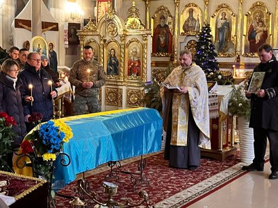В Одесі попрощались із бойовим медиком, який загинув під Бахмутом