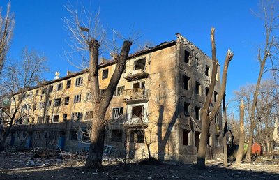 Наслідки обстрілів Донеччини 13 березня. Фото: сайт поліції Донеччини