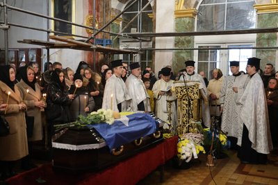 Прощання з Андрієм Грицюком у Луцьку Прощання з Андрієм Грицюком у Луцьку