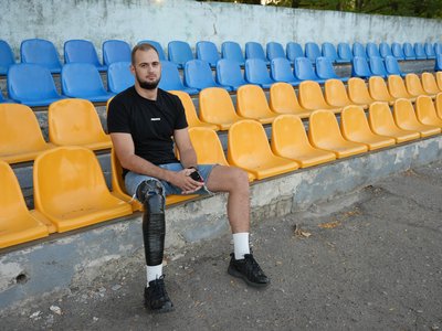 Колишній регбіст та військовий Назар, який дістав поранення на фронті