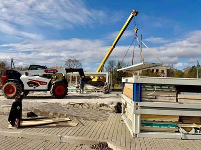 На Одещині зводять нову амбулаторію замість зруйнованої російським обстрілом На Одещині зводять нову амбулаторію замість зруйнованої російським обстрілом