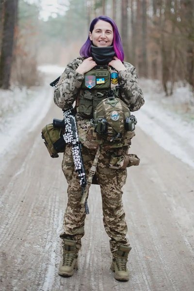 Олена Риж після місяця служби у ЗСУ Олена Риж після місяця служби у ЗСУ