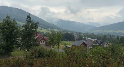 гори, село в горах, Бескиди, лосє, польща