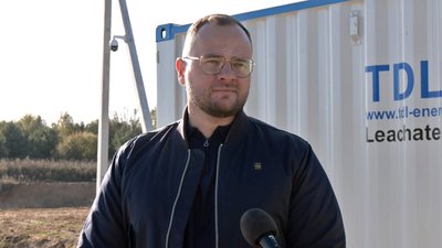 На луцькому полігоні в селі Брище встановили станцію очистки фільтрату На луцькому полігоні в селі Брище встановили станцію очистки фільтрату