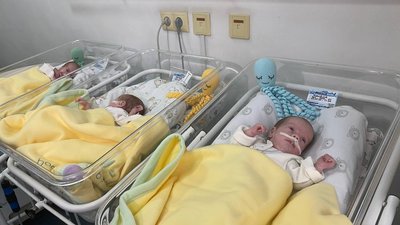Віра, Надія та Любов. У пари з Нікопольщини народилася трійня дівчат Віра, Надія та Любов. У пари з Нікопольщини народилася трійня дівчат