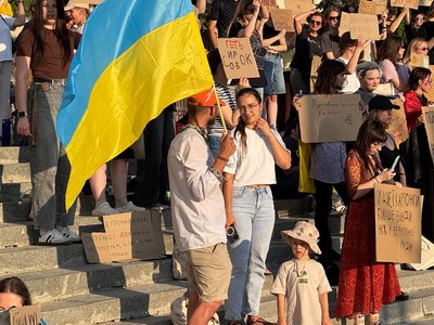 Акція на підтримку Михайла Федорова у Тернополі, 17 липня 2026 року Акція на підтримку Михайла Федорова у Тернополі, 17 липня 2026 року