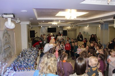 В Охтирці Миколай вітав дітей і військових В Охтирці Миколай вітав дітей і військових