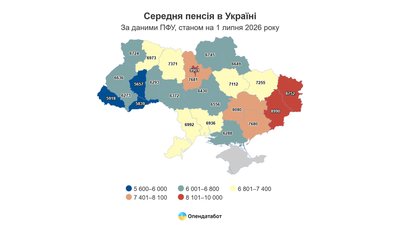 Середня пенсія на Чернігівщині — понад 6 700 гривень Середня пенсія на Чернігівщині — понад 6 700 гривень