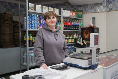 Переселенка Наталія Налижата, яка переїхала до Ізюма з Довгенького Переселенка Наталія Налижата, яка переїхала до Ізюма з Довгенького