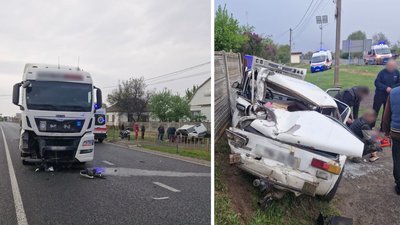 На Черкащині легковик в'їхав у вантажівку: є загиблий та травмована На Черкащині легковик в'їхав у вантажівку: є загиблий та травмована