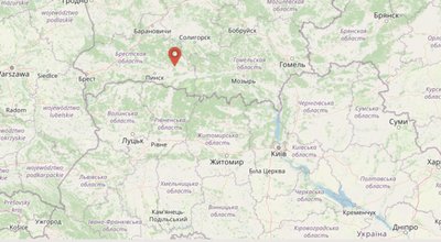 Розтапшування міста Лунинець у Білорусі біля кордону з Україною Розтапшування міста Лунинець у Білорусі біля кордону з Україною