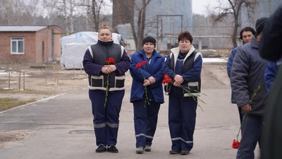 На Охтирській ТЕЦ відбувся мітинг до третіх роковин загибелі зміни тепловиків