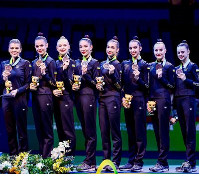 Збірна України з художньої гімнастики під час ЧС у Бразилії Збірна України з художньої гімнастики під час ЧС у Бразилії