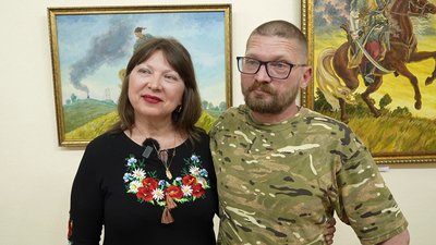 У Кропивницькому відкрили виставку художника, який повернувся з війни У Кропивницькому відкрили виставку художника, який повернувся з війни