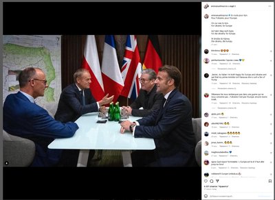 Макрон підтвердив поїздку до Києва на зустріч "Коаліції охочих" разом із союзниками Макрон підтвердив поїздку до Києва на зустріч "Коаліції охочих" разом із союзниками