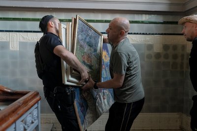 Пожежа у художньому музеї Харкова після удару РФ Пожежа у художньому музеї Харкова після удару РФ