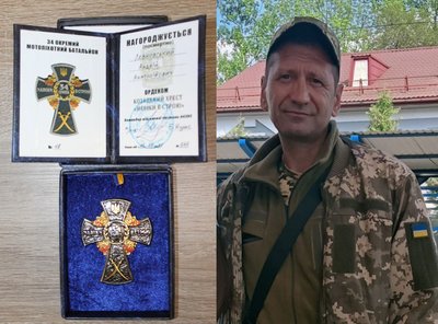 На Вінниччині дружині загиблого бійця передали його посмертну нагороду На Вінниччині дружині загиблого бійця передали його посмертну нагороду