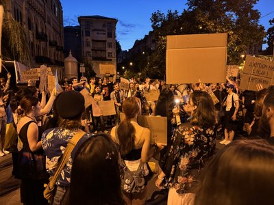 У Києві п’ятий день протестів, які тривають після ухвалення закону №12414 У Києві п’ятий день протестів, які тривають після ухвалення закону №12414