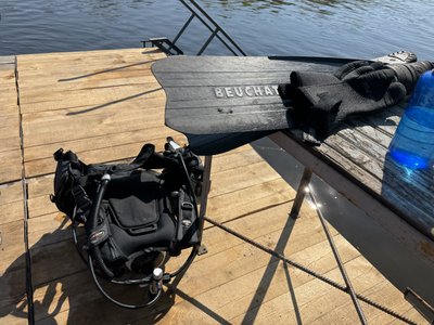 "Дерева, автомобільні шини та побутове сміття": водолази у Полтаві очищають дно Ворскли "Дерева, автомобільні шини та побутове сміття": водолази у Полтаві очищають дно Ворскли