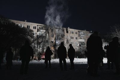 Влучання дрона в будинок на Салтівці у Харкові 3 лютого Влучання дрона в будинок на Салтівці у Харкові 3 лютого