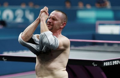 Настільний тенісист Дідух гарантував Україні медаль Паралімпіади-2024 після камбеку з 0:2 у чвертьфіналі Настільний тенісист Дідух гарантував Україні медаль Паралімпіади-2024 після камбеку з 0:2 у чвертьфіналі
