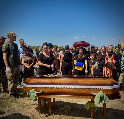 Загинув на Донеччині: на Одещині попрощалися із прикордонником Олександром Бур'яновим