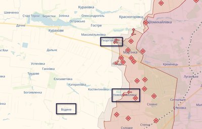 Ситуація на фронті на Донеччині та Луганщині 31 березня: мапа Ситуація на фронті на Донеччині та Луганщині 31 березня: мапа