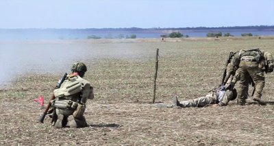 На Одещині морпіхи тренувались наступати