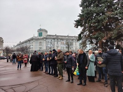 10 років війни — у Житомирі вшанували пам'ять Героїв Небесної Сотні