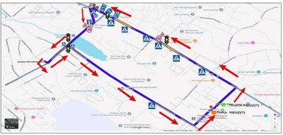 Маршрут №11 для практичних іспитів з водіння у Чернівцях