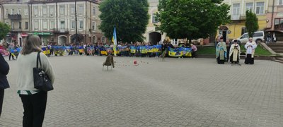 Родини військовополонених і зниклих безвісти влаштували акцію, Бережани, Тернопільщина, 22 травня 2026 року Родини військовополонених і зниклих безвісти влаштували акцію, Бережани, Тернопільщина, 22 травня 2026 року