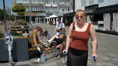 "Дві години життям пораненого військовослужбовця": у Чернігові пройшов експеримент на підтримку ветеранів з ампутацією "Дві години життям пораненого військовослужбовця": у Чернігові пройшов експеримент на підтримку ветеранів з ампутацією