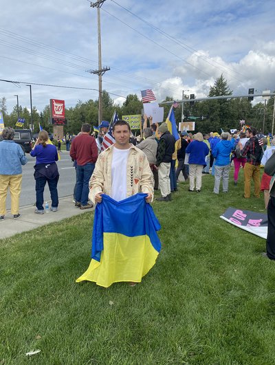 В Анкориджі перед самітом Трампа і Путіна відбувся проукраїнській мітинг В Анкориджі перед самітом Трампа і Путіна відбувся проукраїнській мітинг