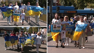 Рідні полонених та зниклих безвісти влаштували ходу Кропивницьким Рідні полонених та зниклих безвісти влаштували ходу Кропивницьким