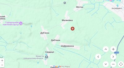 Місце, де зареєстрували землетрус на Львівщині