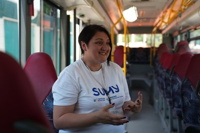 Сумам подарували евакуаційний автобус Сумам подарували евакуаційний автобус