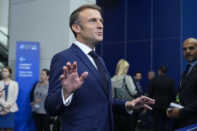 Президент Франції Еммануель Макрон на саміті НАТО у Вашингтоні Президент Франції Еммануель Макрон на саміті НАТО у Вашингтоні