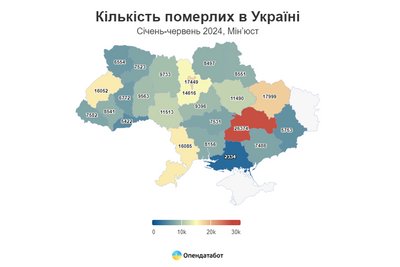 На Житомирщині за пів року смертність втричі перевищила народжуваність На Житомирщині за пів року смертність втричі перевищила народжуваність