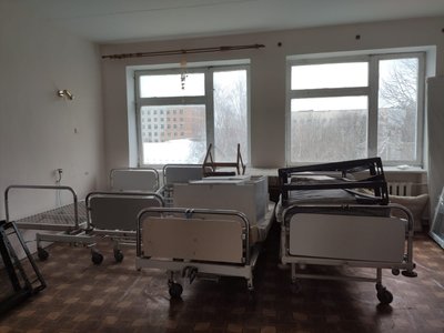 Лікарня, ремонт, затоплені палати, протікає дах Лікарня, ремонт, затоплені палати, протікає дах