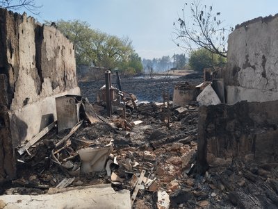 На Полтавщині рятувальники продовжують гасити дві лісові пожежі