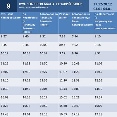 Як їздитиме громадський транспорт на свята в Ужгороді: графік руху автобусів Як їздитиме громадський транспорт на свята в Ужгороді: графік руху автобусів