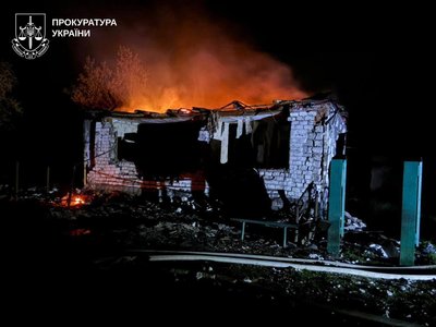 приблизно о 23:50 збройні сили рф атакували БпЛА, попередньо типу «Герань», селище Андріївка Ізюмського району. У населеному пункті пошкоджено житлові будинки та господарчі споруди приблизно о 23:50 збройні сили рф атакували БпЛА, попередньо типу «Герань», селище Андріївка Ізюмського району. У населеному пункті пошкоджено житлові будинки та господарчі споруди