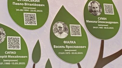 Василь Фіалка, стела, 19 школа, Тернопіль Василь Фіалка, стела, 19 школа, Тернопіль