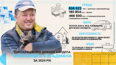 Декларація Олександра Фельдмана за 2024 рік Декларація Олександра Фельдмана за 2024 рік