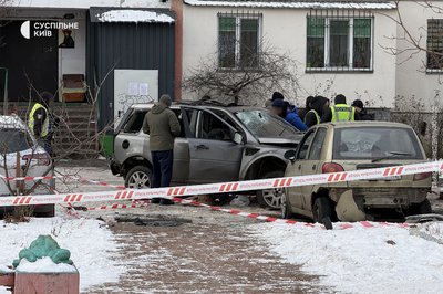 Вибух автівки на Оболоні: що кажуть очевидці Вибух автівки на Оболоні: що кажуть очевидці